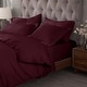 preview thumbnail 42 of 86, Superior Egyptian Cotton 400 Thread Count Solid Duvet Cover Set Full/Queen - Plum