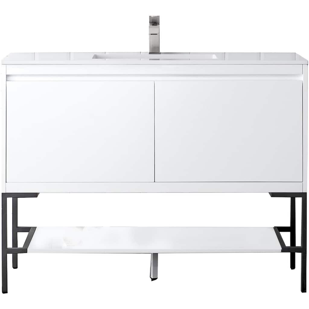 James Martin Vanities 805-V47.3-MB-GW Mantova 48" Single Basin Poplar