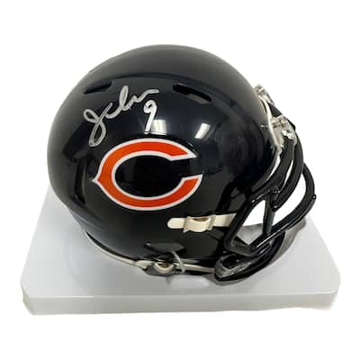 Jim McMahon Signed Chicago Bears Blue Mini Helmet
