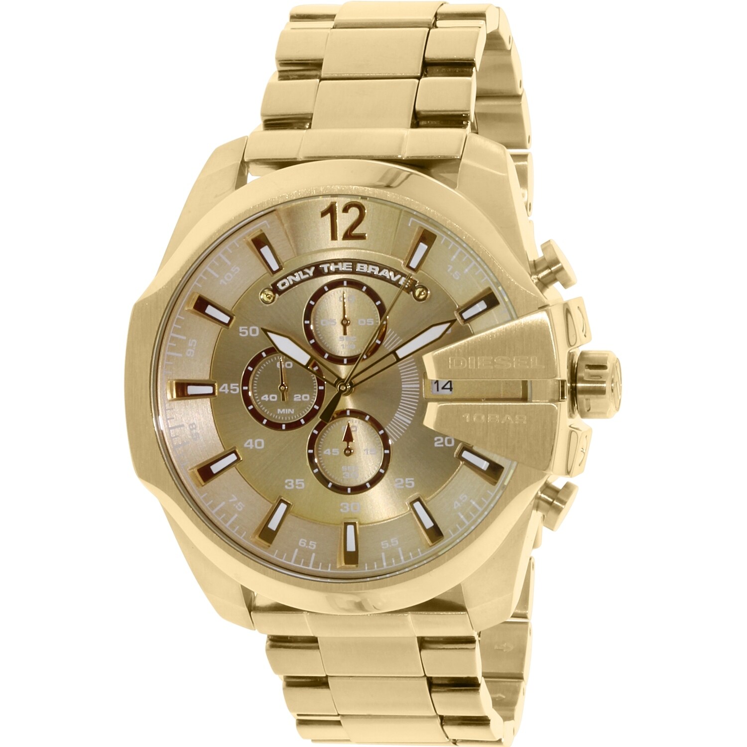 Diesel Men's DZ4360 Gold Stainless-Steel Quartz Fashion Watch | eBay