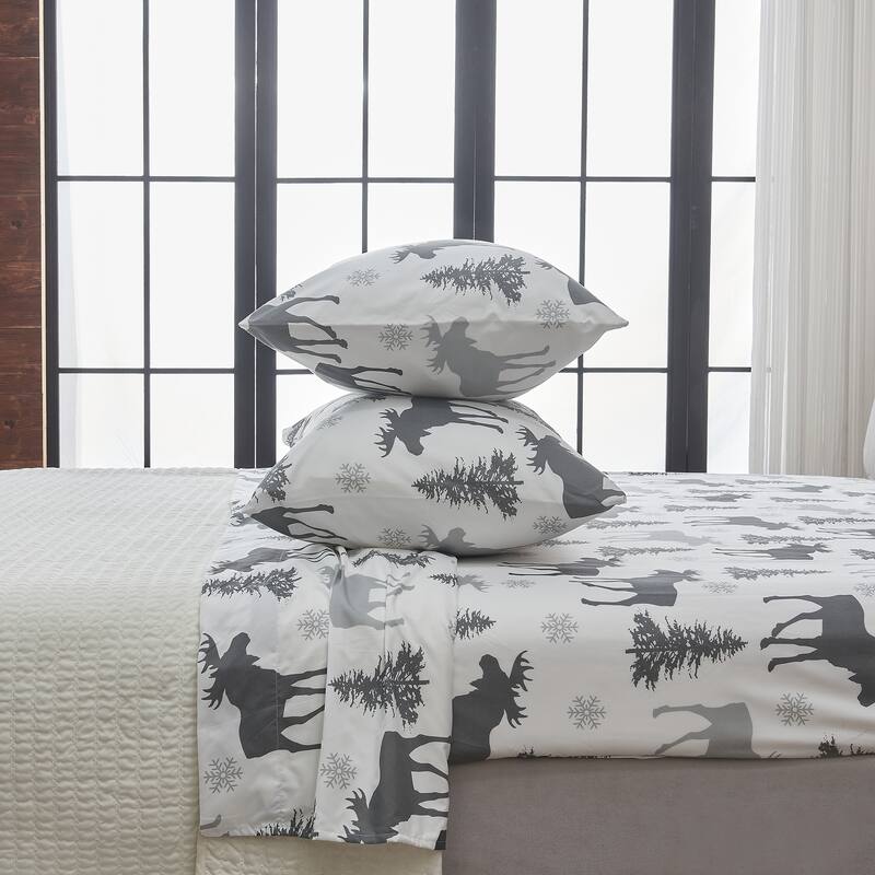 Linery & Co. Ultra-Soft Lodge-Inspired Brushed Microfiber Sheet Set