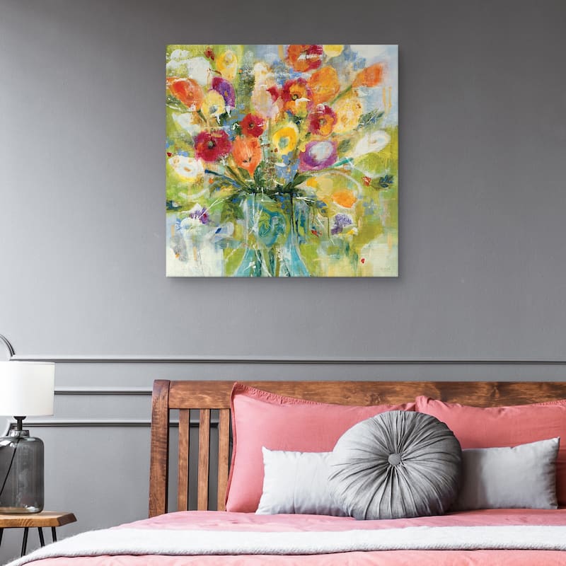 Colorful Bouquet by Jill Martin Canvas Art Print