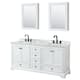 Option White / White Carrara Marble Top / Matte Black