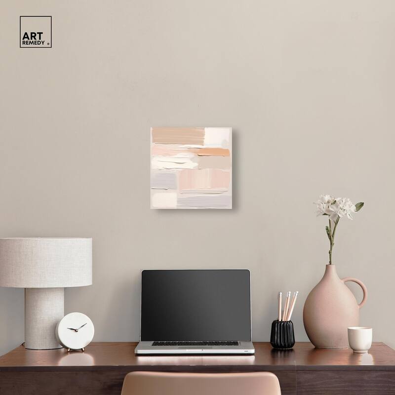 Roseate Cream Tones III Canvas by Art Remedy, Gallery Wrapped