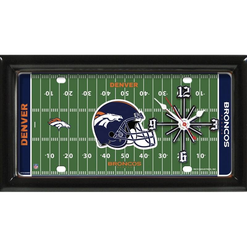 Denver Broncos Field Clock
