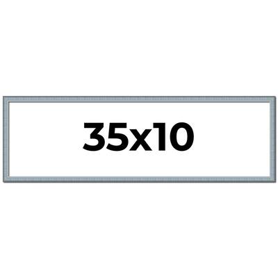 35x10 Frame Rustic Sky Blue Solid Wood Picture Frame | 0.75 Inch