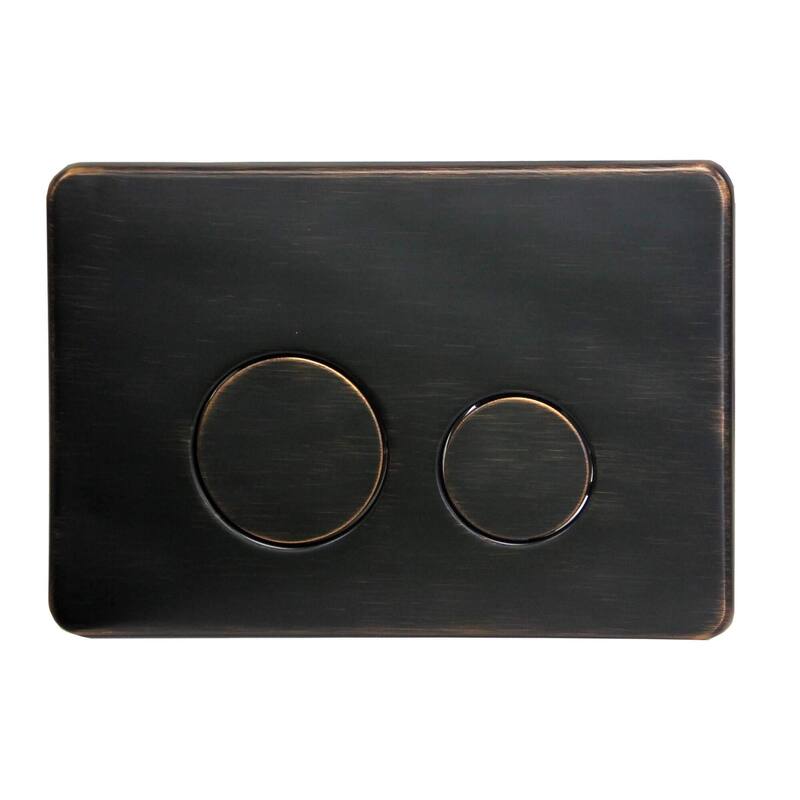 Fine Fixtures Concealed Tank Push Button (Actuator) - Oil Rubbed Bronze Round - Push Plates (Metal)