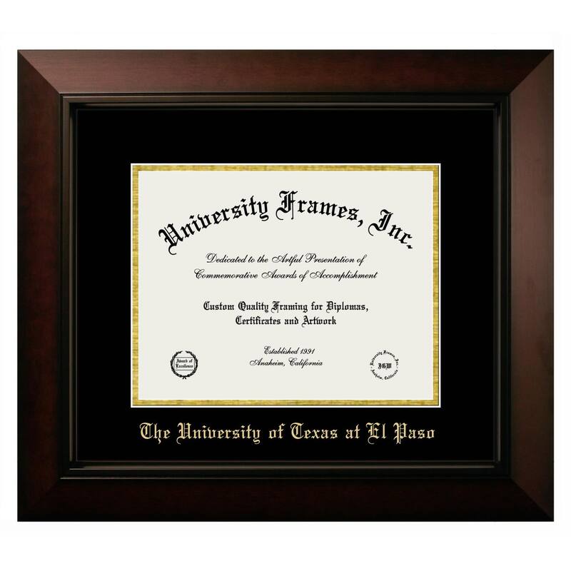 UT, El Paso 11w x 8.5h Legacy Diploma Frame
