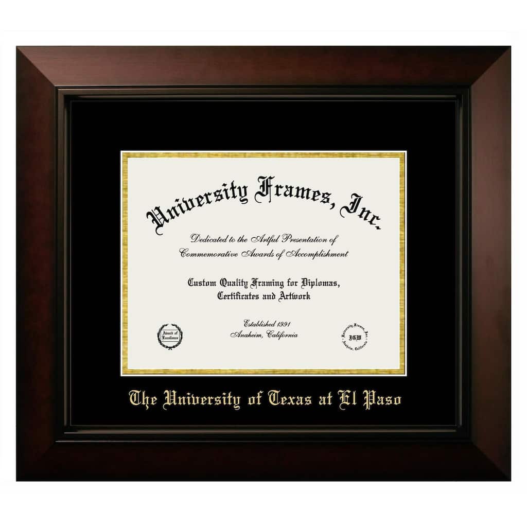 UT, El Paso 11w x 8.5h Legacy Diploma Frame