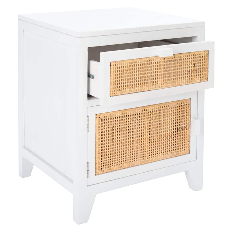 SAFAVIEH Dalia Coastal 1-Drawer 1-Door Nightstand