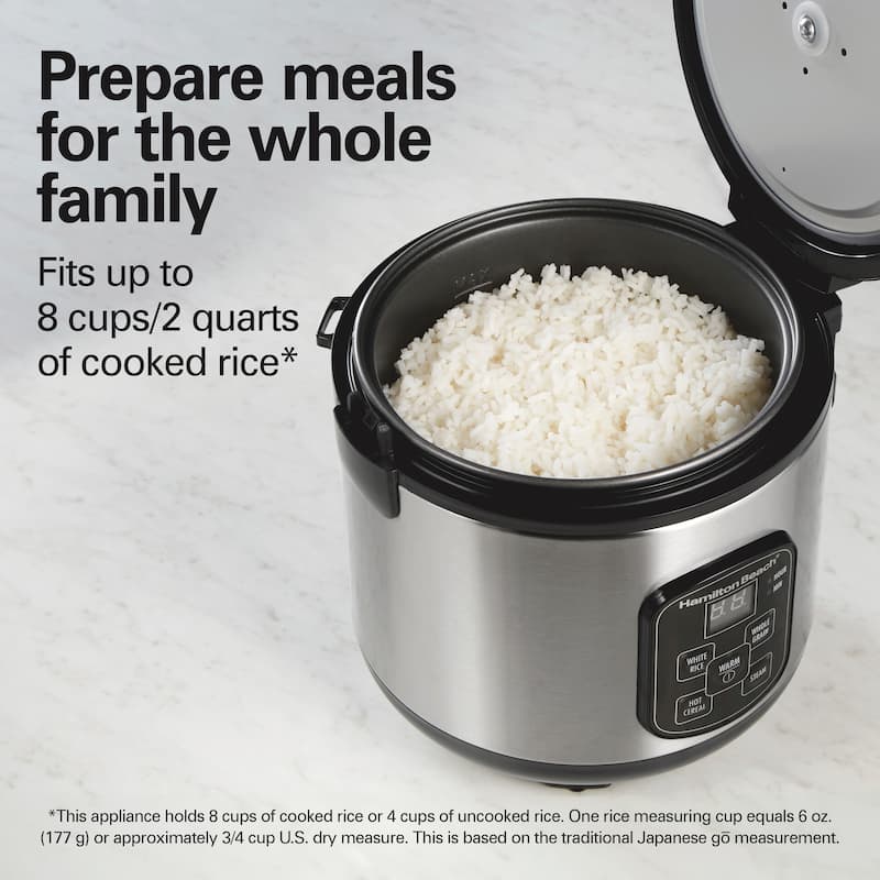 Hamilton Beach® 8 Cup Rice Cooker and Steamer