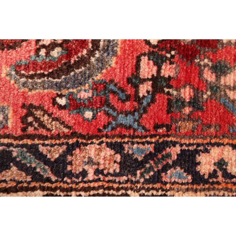 ECARPETGALLERY Hand-knotted Andelz Red Wool Rug - 4'2 x 9'11