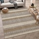 preview thumbnail 25 of 149, Machine Washable Indoor/ Outdoor Cabana Stripe Chantille Rug