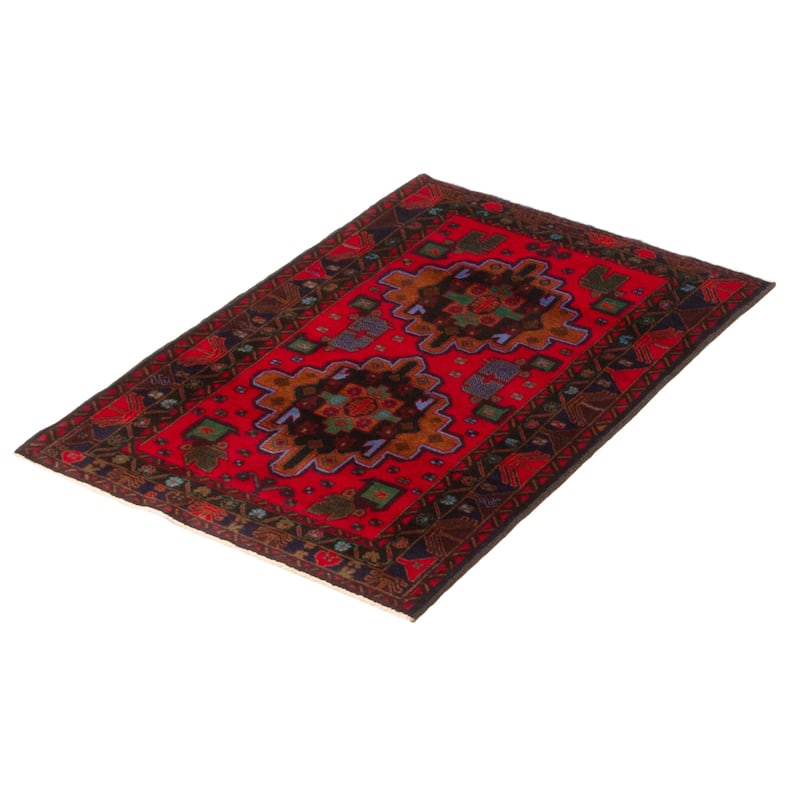 Teimani Red Rug 3'0" x 4'4" - 3'0 x 4'4