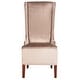 preview thumbnail 3 of 8, SAFAVIEH Dining Deco Bacall Velvet Dark Champagne Dining Chair - 24" x 28.3" x 47"