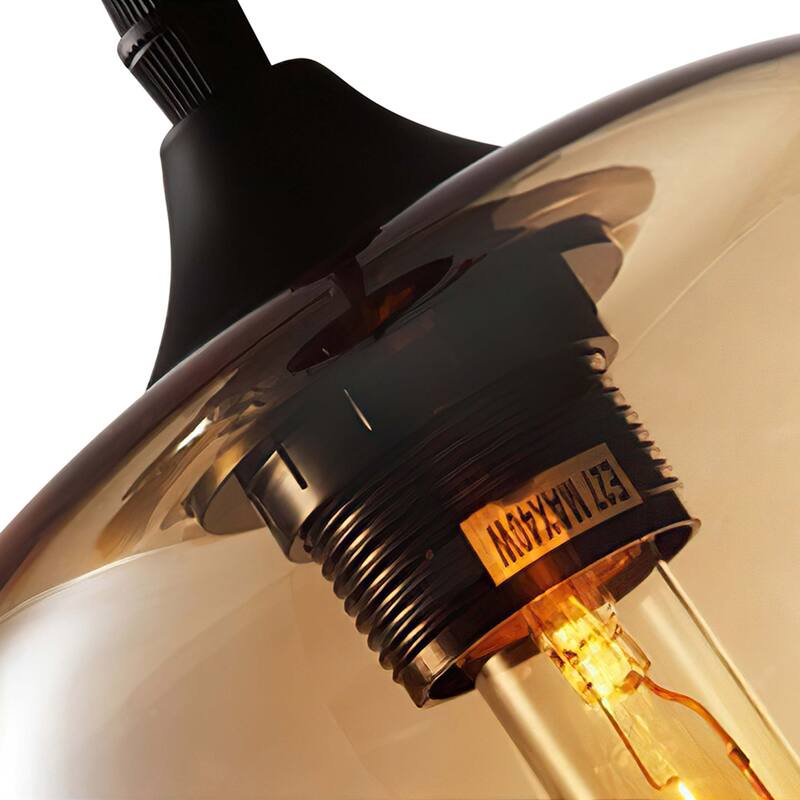 3 - Light Modern Cluster Pendant Chandelier with Clear Glass