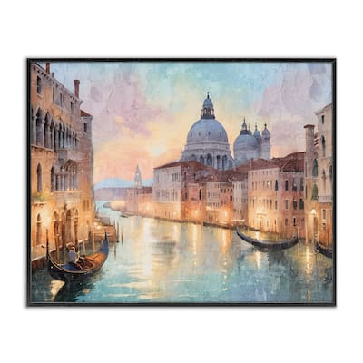 Stupell Scenic Venetian Canal Framed Giclee Art Design By Kim Allen