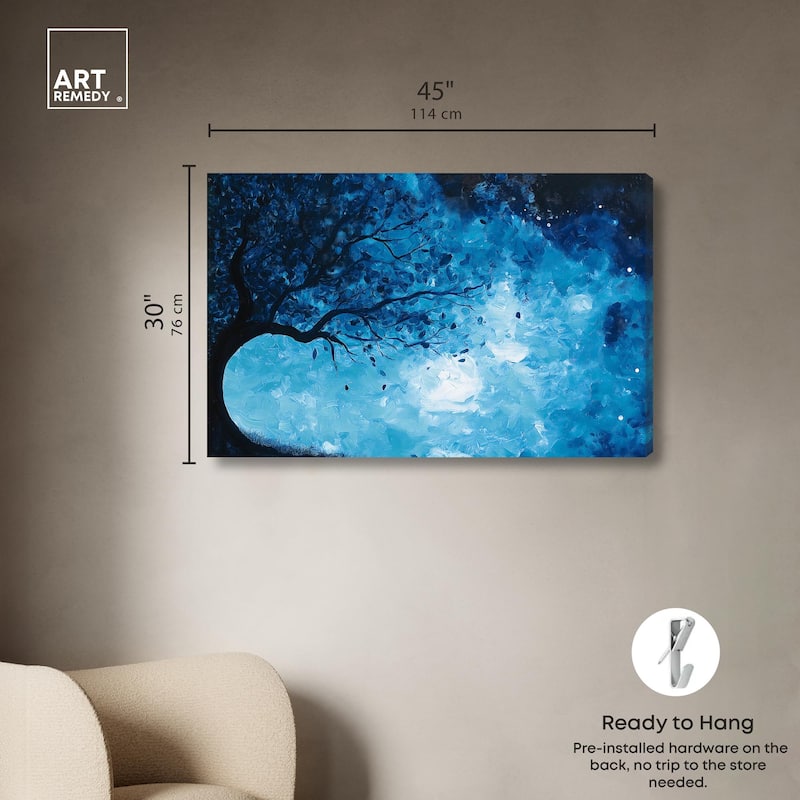 Fire and Ice Tree II Canvas by Art Remedy, Gallery Wrapped
