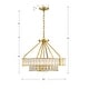 preview thumbnail 8 of 7, Libby Langdon for Crystorama Farris 6 Light Aged Brass Chandelier - 24.5"W x 20"H x 24.5"D