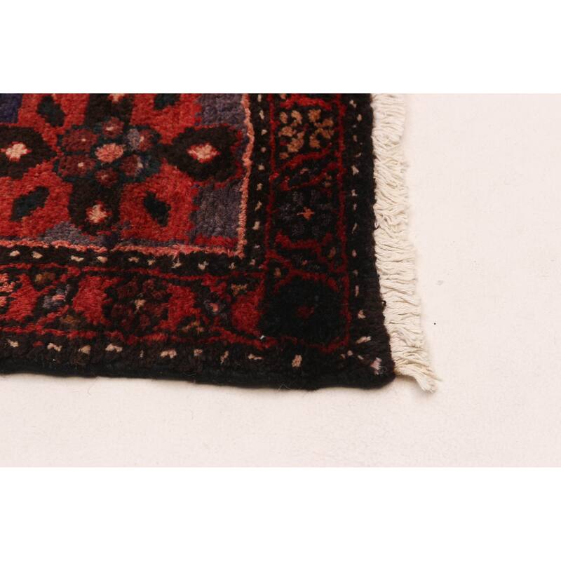 ECARPETGALLERY Hand-knotted Andelz Red Wool Rug - 4'5 x 9'4