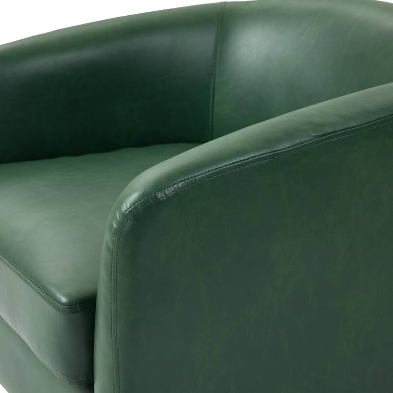 Round Barrel Armchair 360-Degree Swivel Accent Chairs