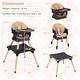 preview thumbnail 10 of 16, Costway 9-in-1 Kids Table & Chair Set with Solid Wood Legs, Removable
