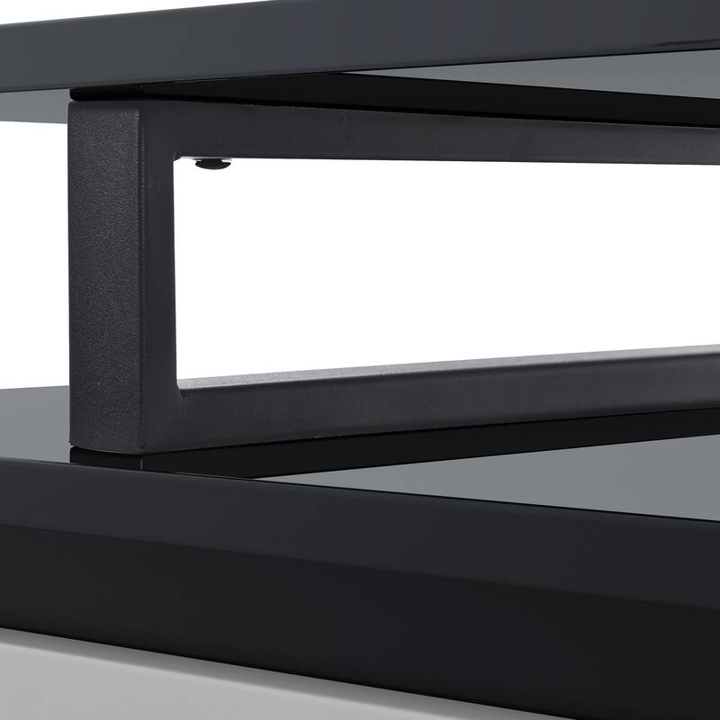 Rectangle Extendable TV Stand with 2 Drawers