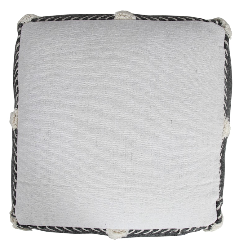 Sevita Textured Diamond Dash Pouf Ottoman