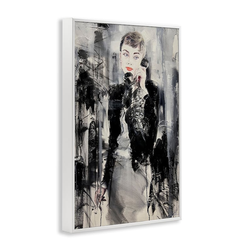 Stupell Classic Beauty Fashionista Framed Giclee Art Design By Lucille Lee