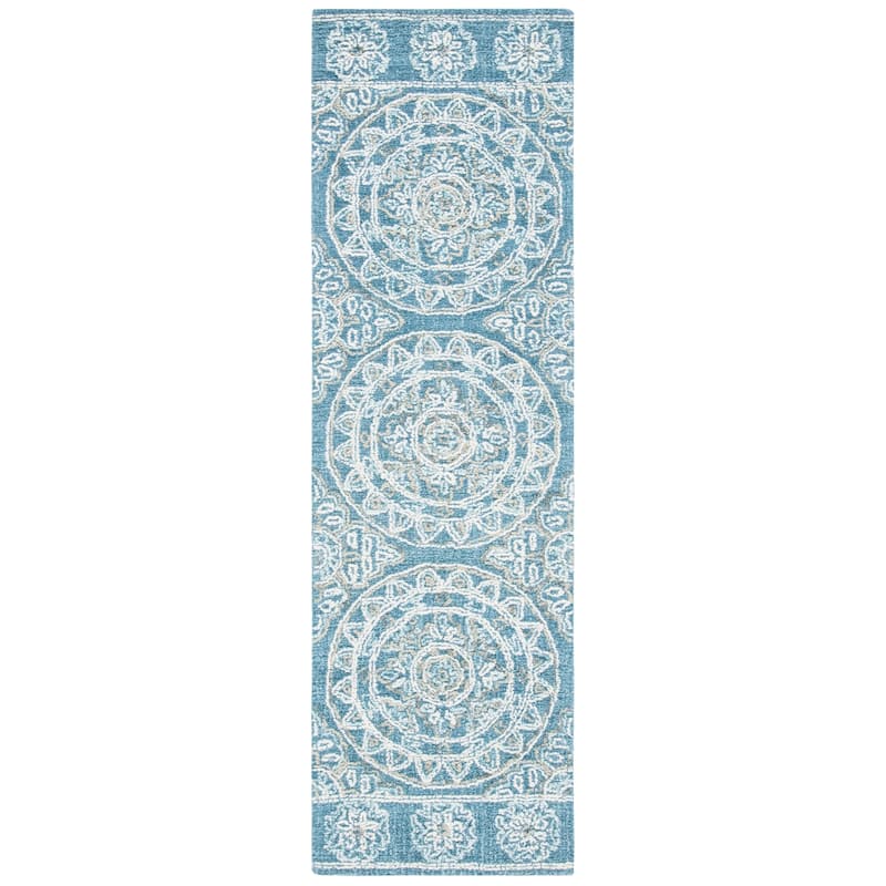SAFAVIEH Handmade Blossom Viktoriya Medallion Wool Rug