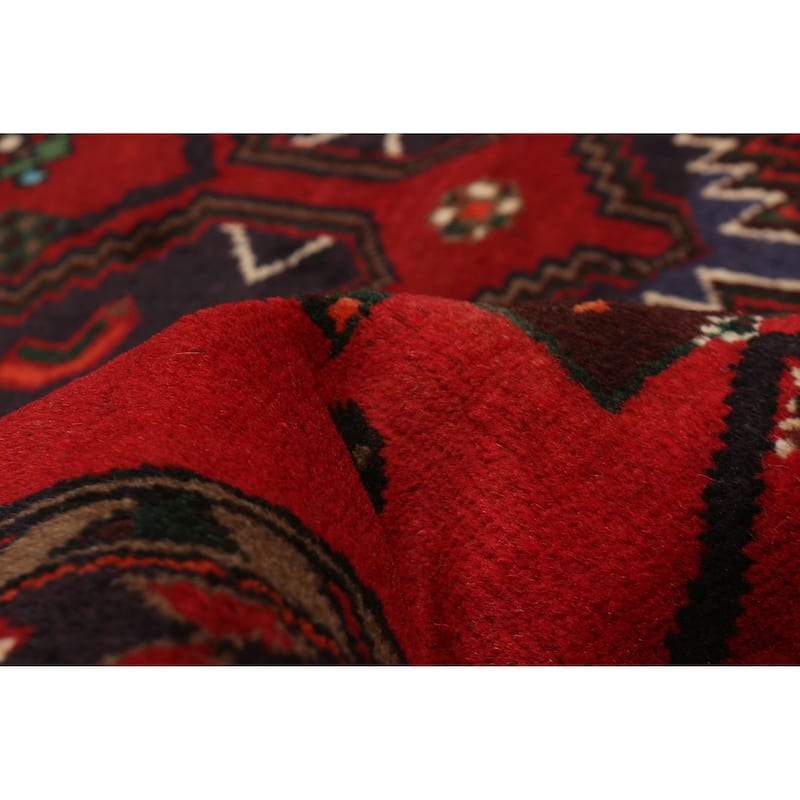 ECARPETGALLERY Hand-knotted Andelz Red Wool Rug - 4'5 x 6'5