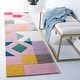 preview thumbnail 2 of 11, SAFAVIEH Handmade Fifth Avenue Candida Mid-Century Modern Wool Rug 2'3" x 8' Runner - Pink/Multi - Runner