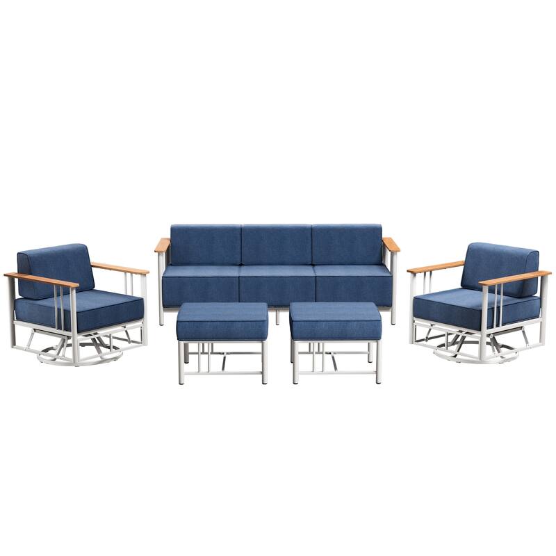 Outdoor Patio Funiture Set with Extra-Thick Seat cushion
