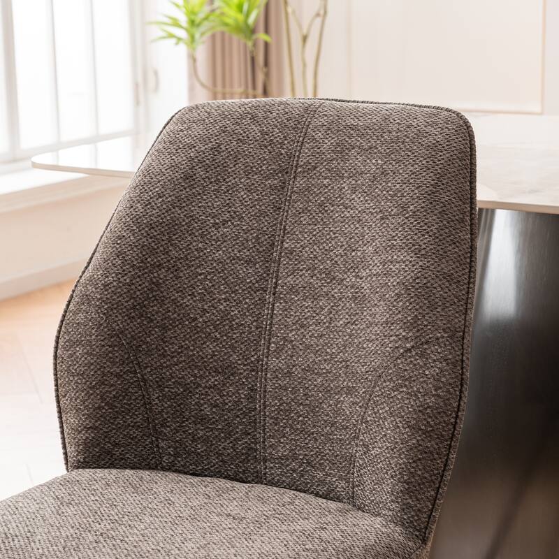Set of 2 Modern Dining Chairs, Armless Upholstered Side Chairs