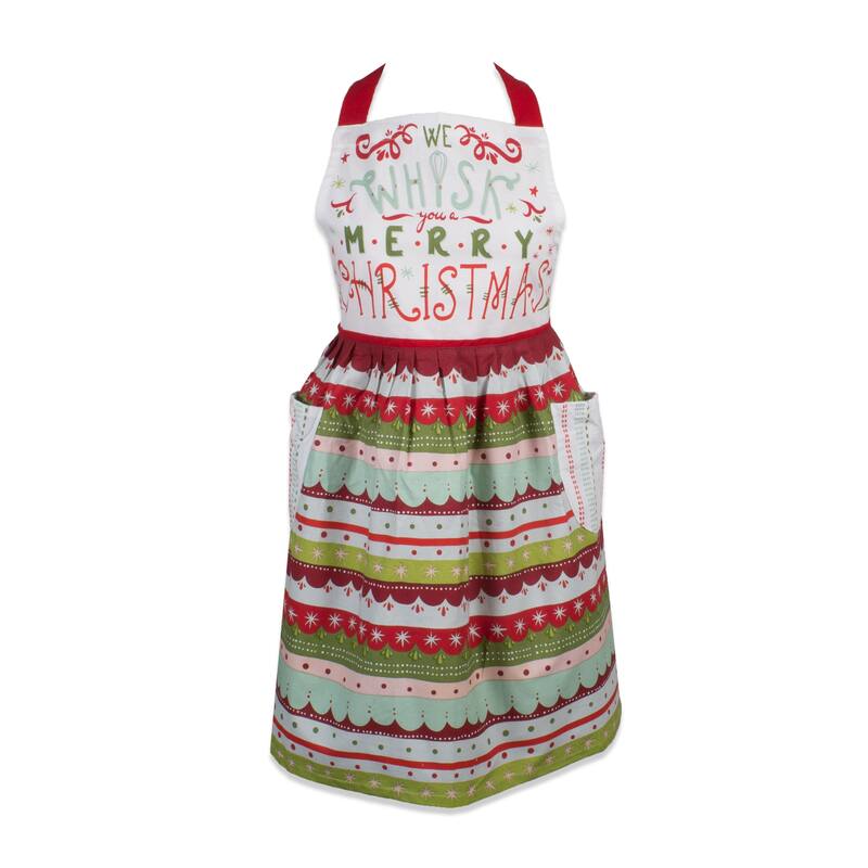 Design Imports Christmas Plaid Chef Kitchen Apron
