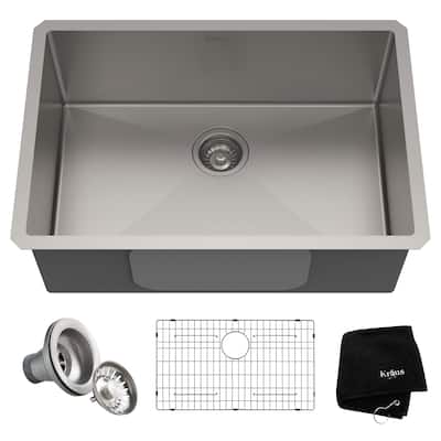 KRAUS Standart PRO Stainless Steel 28 inch Undermount Kitchen Sink