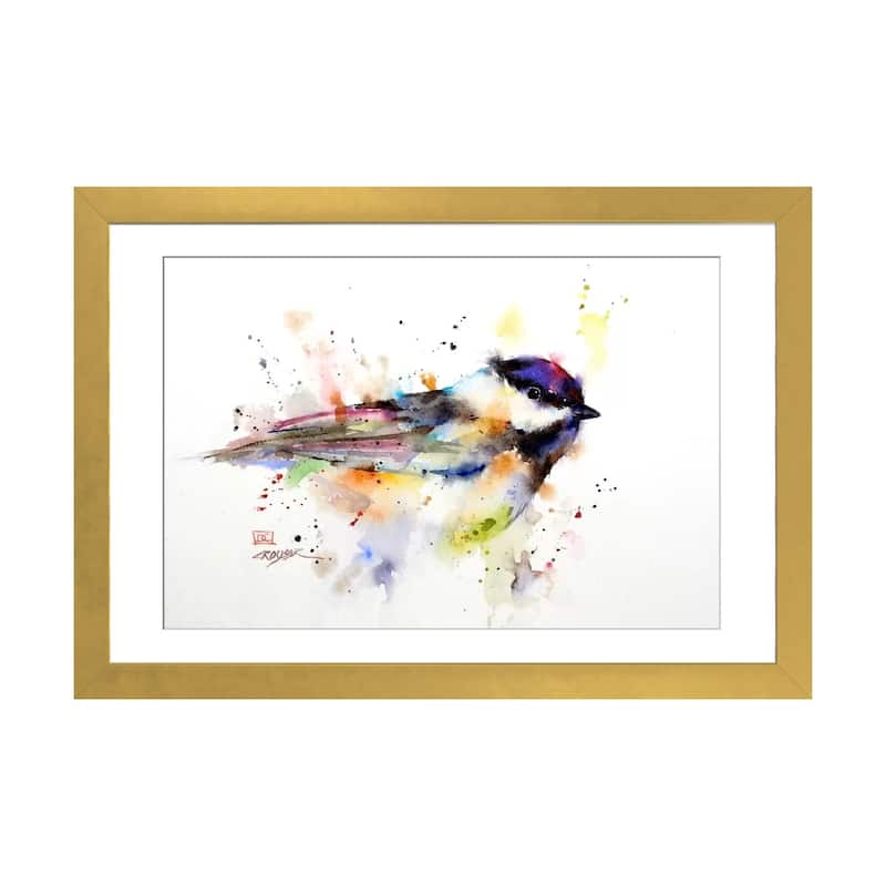 iCanvas "Bird" by Dean Crouser - Gold - 16x24x1