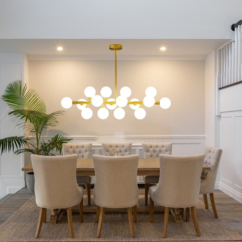 Mid Century Sputnik Chandelier Modern Pendant Light for Dining Room