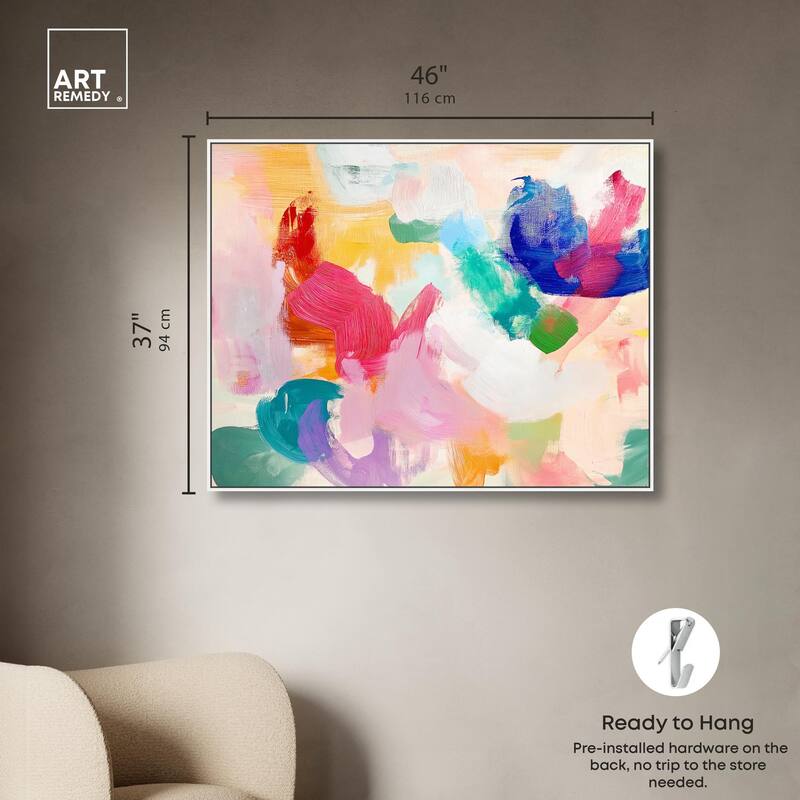 Pastel Riot I Colorful Canvas by Art Remedy