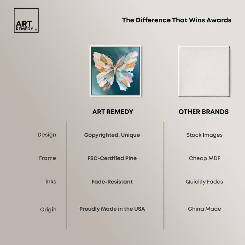 Wings of Duality Canvas by Art Remedy