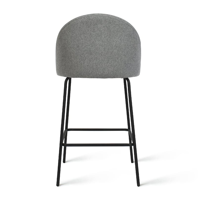 Nano Upholstered 25 inch Metal Frame Counter Stool (Set of 2) - 36"x19"x18"