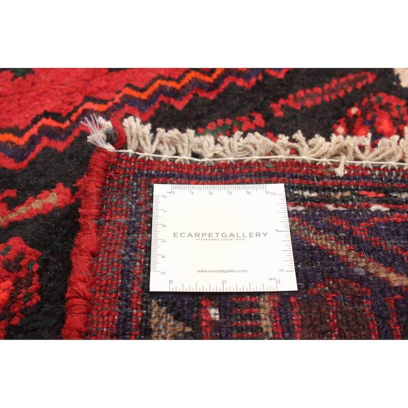 ECARPETGALLERY Hand-knotted Andelz Red Wool Rug - 4' 4" x 6' 8"