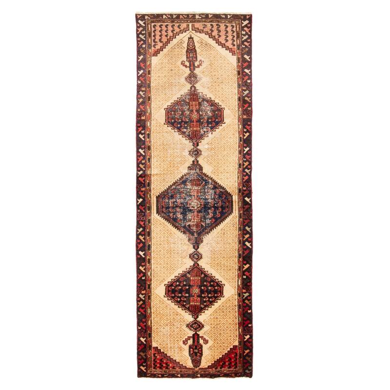 ECARPETGALLERY Hand-knotted Konya Anatolian Beige Wool Rug - 2'9 x 9'1