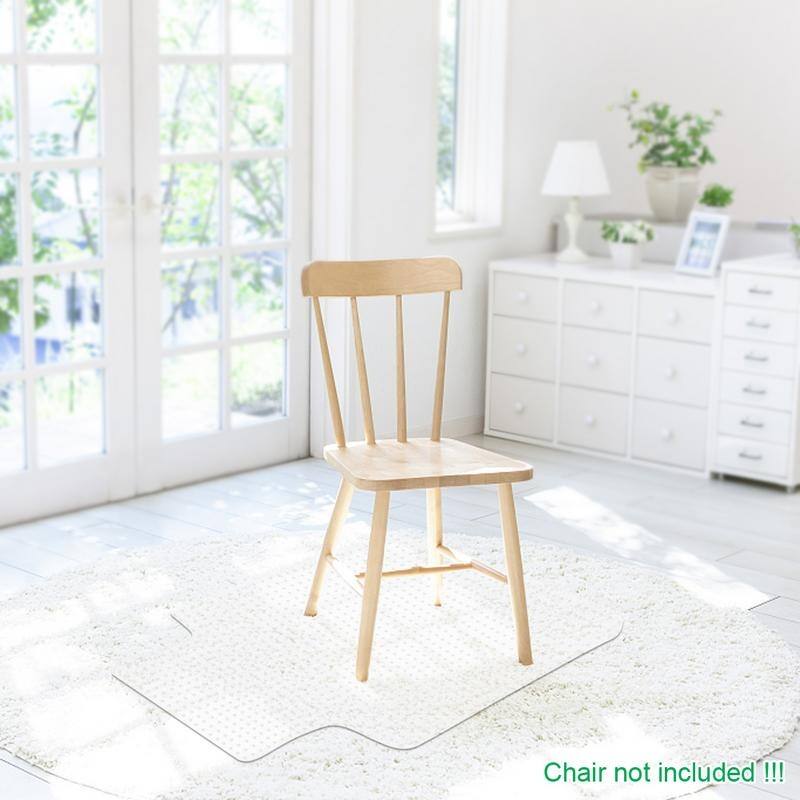 Upgrade Thickening PVC Nail Transparent Chair Mat
