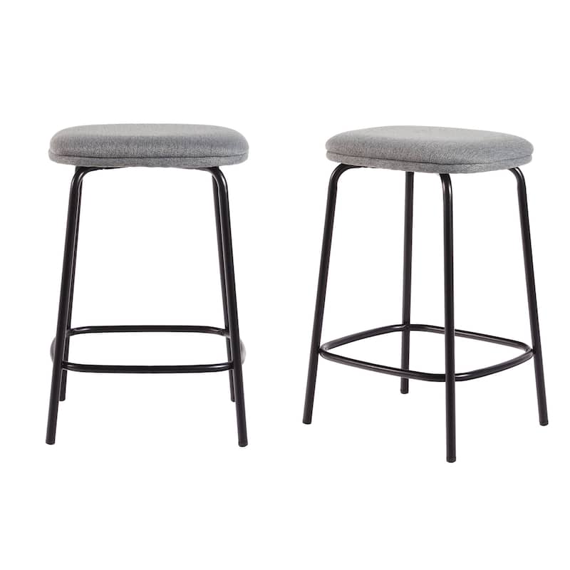 Middlebrook Designs Counter Stool with Upholstered Seat (Set of 2)