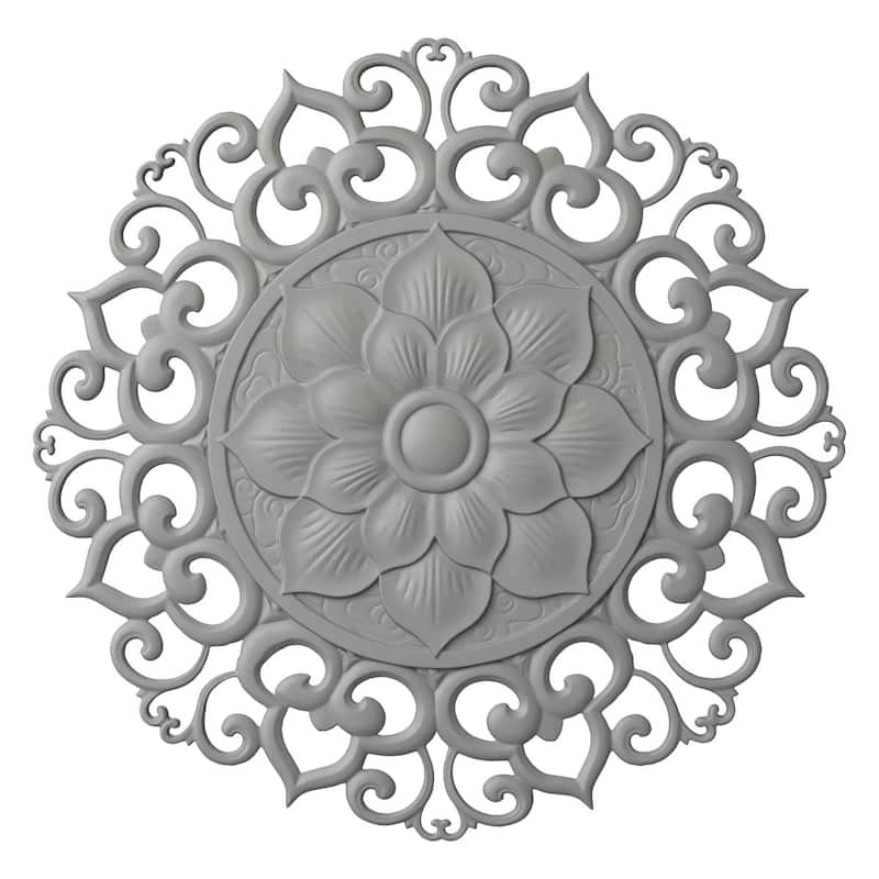 48 1/4"OD x 1 1/8"P Melissa Ceiling Medallion - 48 1/4"OD x 1 1/8"P