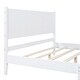 preview thumbnail 8 of 16, Retro Style Queen Size Wooden Platform Bed Frame and Rectangular Headboard