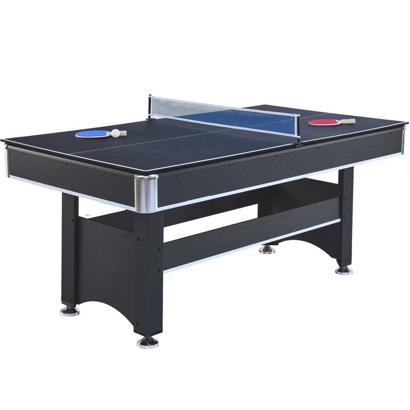 6 FT Pool Table with Table Tennis Top