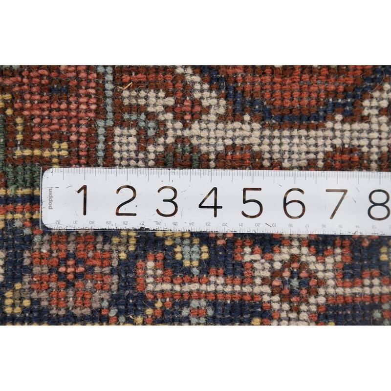 Orange Heriz Serapi Indian Accent Rug Handmade Wool Carpet - 2'0" x 3'0"