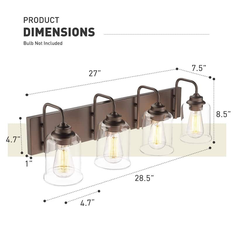 Oil Rubbed Bronze Bathroom Vanity Light
